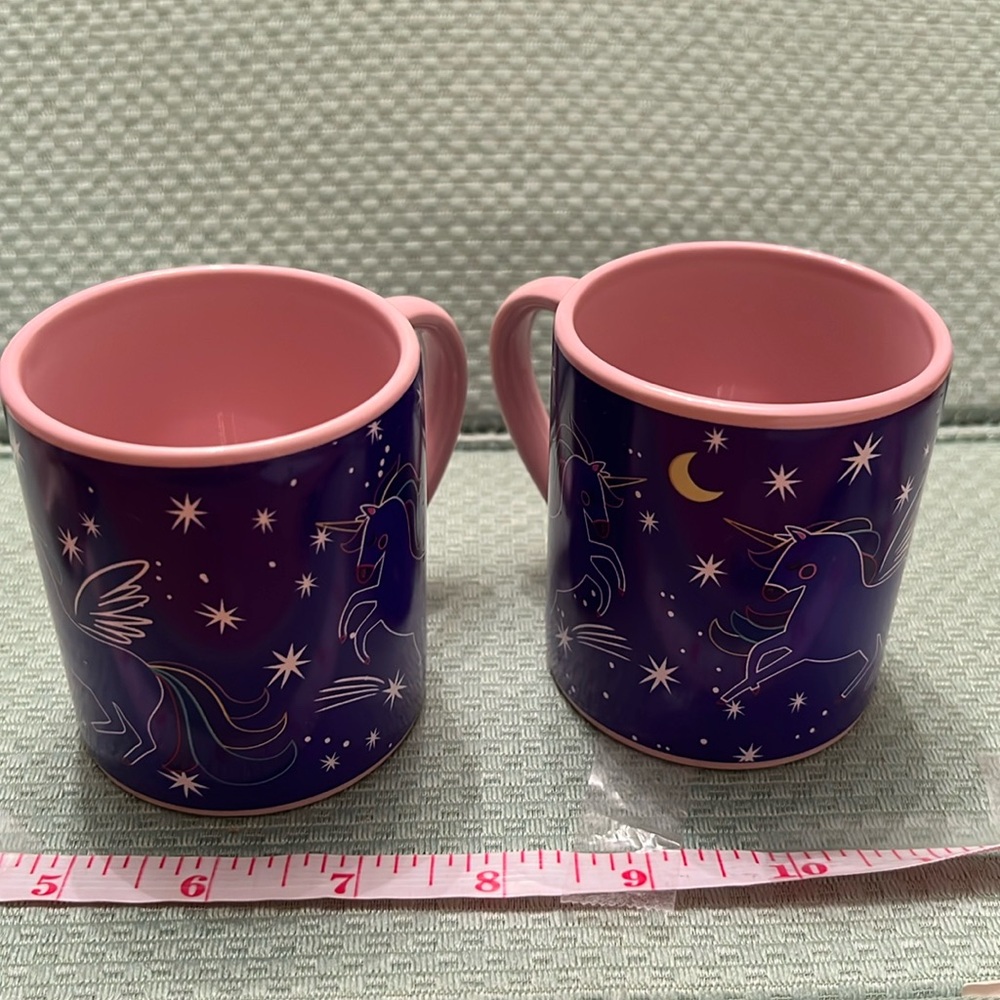 gourmet du village magical unicorn mugs in EUC
